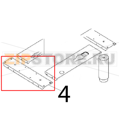 Section 342x75x18 Angelo Po 0G1CP1G Section 342x75x18 Angelo Po 0G1CP1GЗапчасть на деталировке под номером: 4