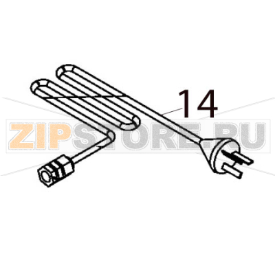Power cord Hurakan HKN-FR6L Power cord Hurakan HKN-FR6LЗапчасть на деталировке под номером: 14