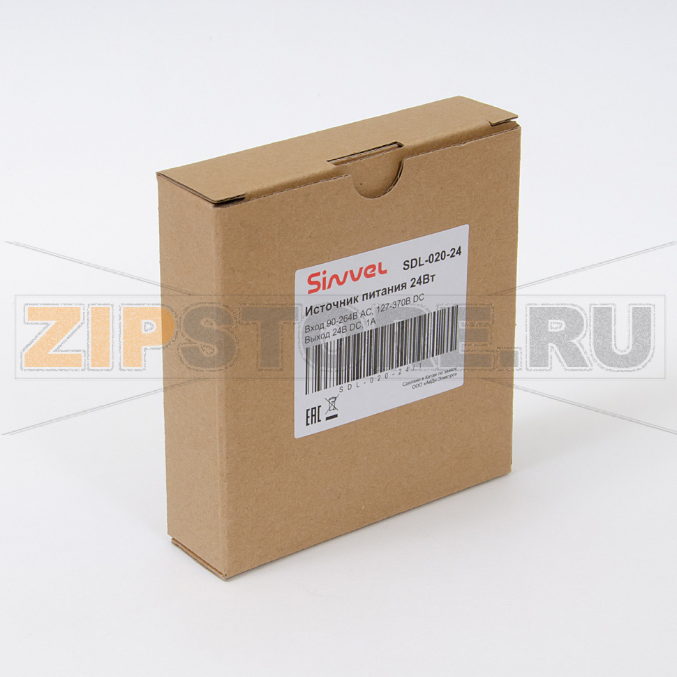 Блок питания 24 Вт, 90-264 В/AC, 127-370 В/DC, пластиковый корпус Sinvel SDL-020-24 