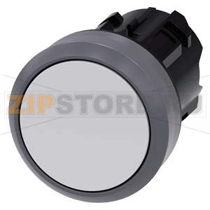 АКТУАТОР КНОПКИ, 22MM, КРУГЛ., ПЛАСТИК С МЕТАЛЛИЧЕСКИМ ФРОНТАЛЬНЫМ КОЛЬЦОМ, КНОПКА БЕЛАЯ ПЛОСКАЯ, С ФИКСАЦИЕЙ, ДЕБЛОКИРОВКА НАЖАТИЕМ, С ГРАВИРОВКОЙ ЛАЗЕРОМ, НОМЕРА СИМВОЛОВ В СООТВ. С ISO7000 ИЛИ IEC60417 Siemens 3SU1030-0AA60-0AA0-Z&amp;nbsp;Y13 