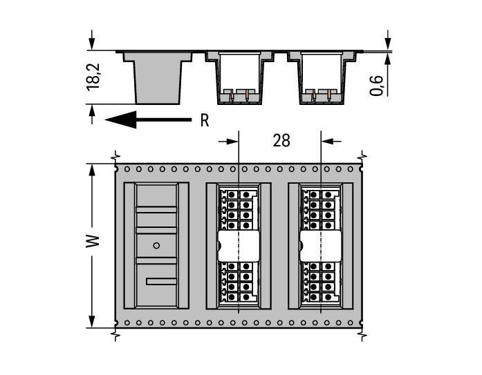 MCS MINI HD Вилка под пайку THR, 2-рядн.; 0.8 x 0.8 mm solder pin; прямые; 100% защита от неправильного подсоединения; упаковка в ленте на бобине; Шаг контактов 3,5 мм; 2 x 10-полюсов; черные Wago 713-1410/105-000/997-407 Вилки для пайки оплавлением припоя для поверхностного монтажаРазделенные разъемы выводов предотвращают повреждения и обеспечивают вилкам защиту от касания в неподсоединенном состоянии100% защита от неправильного подсоединенияВозможны варианты кодировки...