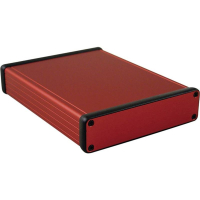 Корпус 160x125x30.5 мм, материал: алюминий, красный, 1 шт Hammond 1455P1601RD