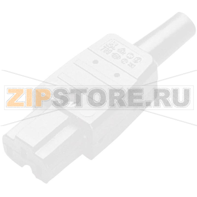 Вилка IEC, C15, 10 А, белая, 1 шт Kaiser 789/ws/C 