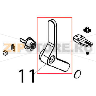 Handle Angelo Po FX61E1 Handle Angelo Po FX61E1Запчасть на деталировке под номером: 11