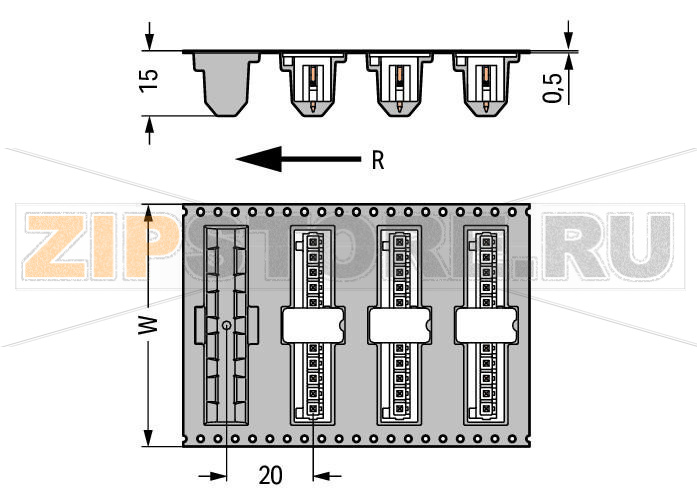 MCS MINI Вилка под пайку THR; 1.0 x 1.0 mm solder pin; прямые; 100% защита от неправильного подсоединения; упаковка в ленте на бобине; Шаг контактов 3,81 мм; 12-пол.; черные Wago 734-242/105-604/997-408 Вилки для пайки оплавлением припоя для поверхностного монтажаДоступны в ленте на бобине для автоматической сборкиОптимальная теплопроницаемость благодаря дизайну корпуса контакта обеспечивает более низкие температуры пайки100% защита от неправильного подсоединенияВозможны варианты кодировки...
