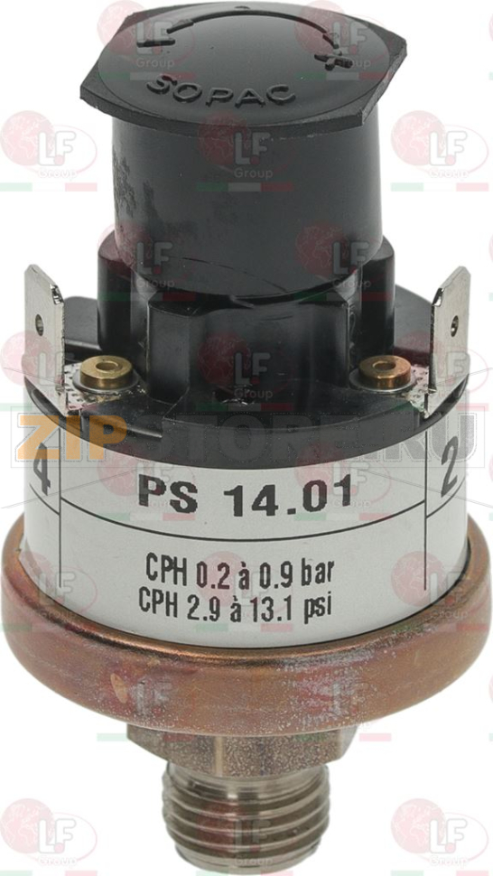 РЕЛЕ ДАВЛЕНИЯ PS14.01 0,2-0,9 BAR 1/4" 