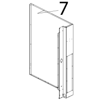 Fianco DX inox Unox XV 703G