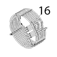 Heat element 9.5 kW, 230 V Angelo Po FX61E2