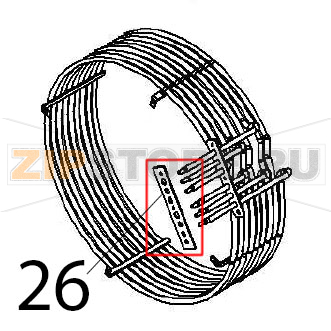 Gasket Angelo Po FX101E1 Gasket Angelo Po FX101E1Запчасть на деталировке под номером: 26