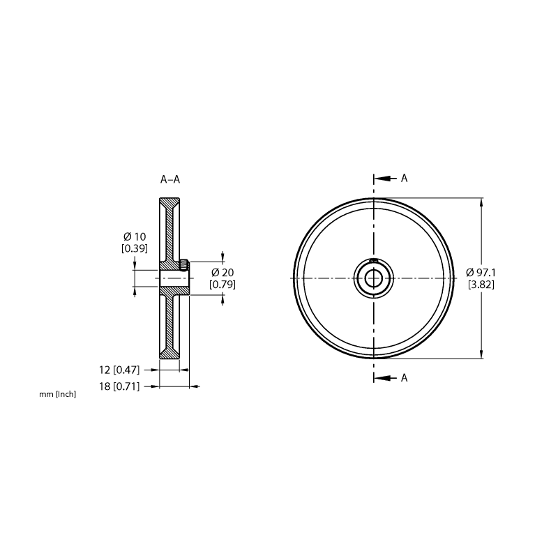 Колесо измерительное Turck RA-MW-A9-12-DK1-10 