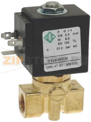 ЭЛЕКТРОМАНГНИТНЫЙ КЛАПАН ODE 2-Х ХОДОВОЙ Ø 1/4&quot; 110В 8ВТ 