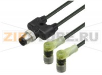 Сплиттер датчика-исполнительного устройства Y connection cable V1-W-E2-BK0,3M-PUR-A-T-V1-G Pepperl+Fuchs