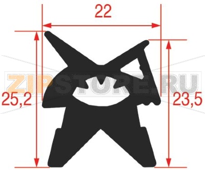 ДВЕРНОЙ УПЛОТНИТЕЛЬ ДЛЯ ПЕЧИ 450X460 MM 