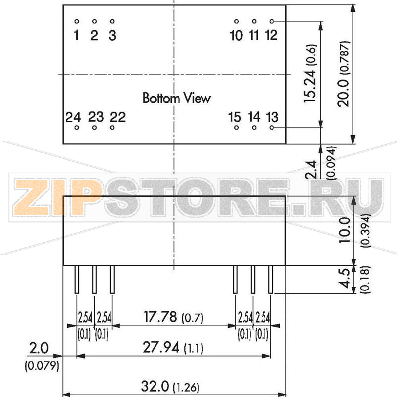 Преобразователь DC/DC Traco Power TEL 3-0511 