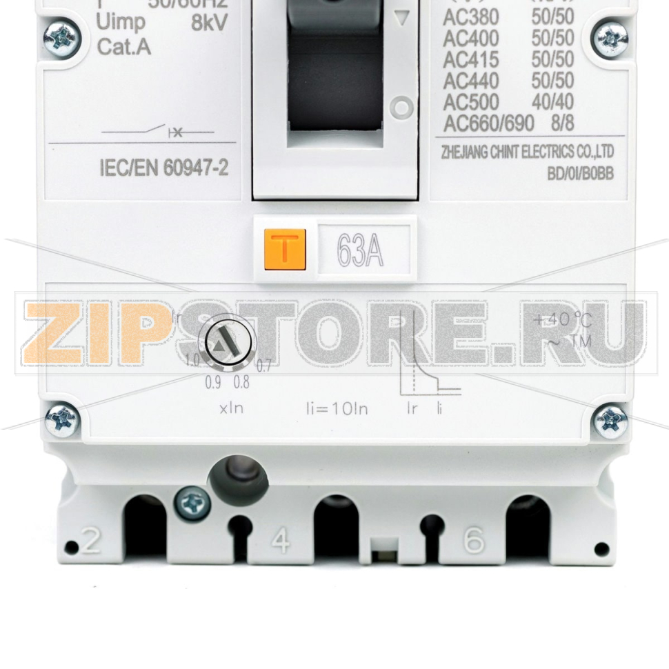 Выключатель автоматический 63 А, 70 кА, 3 полюса Chint NM8N-125Q 