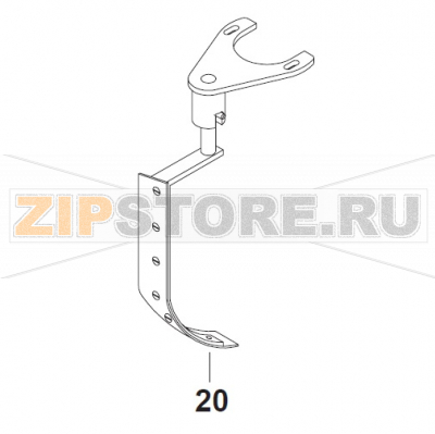 Scraper W.Nylon and Holder 40L Bear Varimixer AR40 VL-1S                                                                         Scraper W.Nylon and Holder 40L Bear Varimixer AR40 VL-1SЗапчасть на сборочном чертеже под номером: 20Название запчасти на датском&nbsp;языке: Scraper W.Nylon and Holder 40L Bear Varimixer AR40 VL-1S