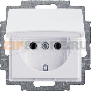 Розетка 16 А, 250 В, альпийский белый ABB 960.96 