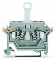 2-проводные клеммы с размыкателем; для DIN-рейки 35 x 15 и 35 x 7,5; 2,5 мм; CAGE CLAMP®; 2,50 mm; серые Wago 280-612