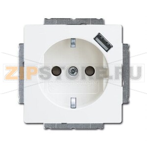 Розетка USB 16 А, 700 мА, альпийский белый ABB 2CKA002011A6193 