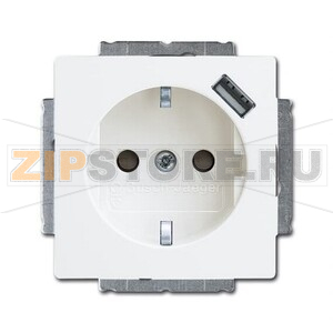 Розетка USB 16 А, 700 мА, альпийский белый ABB 2CKA002011A6193 