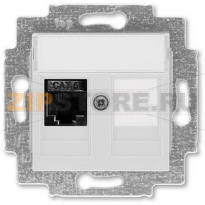 Розетка компьютерная, RJ45, серая ABB 2CHH296117A6016 