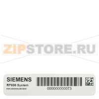 Метка SIMATIC RF630L  (спец версия) 105X25 мм, ISO 18000-6C, EPC Class 1  (860 МГц до 960 МГц)  -40 до +85 C, Мин зак кол-во 2000 шт Siemens 6GT2810-2AE80-0AX2