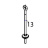 Threaded hook M10-L315 Fagor CO-110 DD