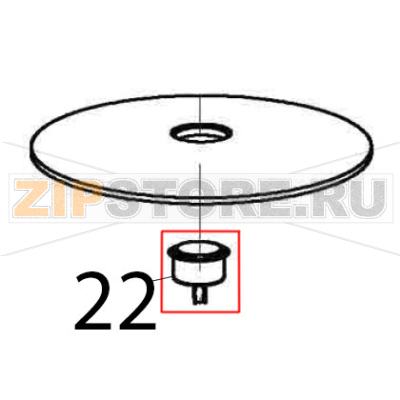 Push button switch Bartscher CFXB-138-195 Push button switch Bartscher CFXB-138-195Запчасть на деталировке под номером: 22