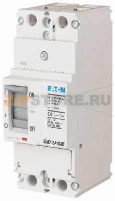 Выключатели автоматические, 2p, 80A, Зажим столбчатый Eaton BZMD1-2-A80-BT 