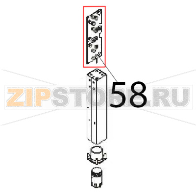 PCB Angelo Po FM1221E1 PCB Angelo Po FM1221E1Запчасть на деталировке под номером: 58