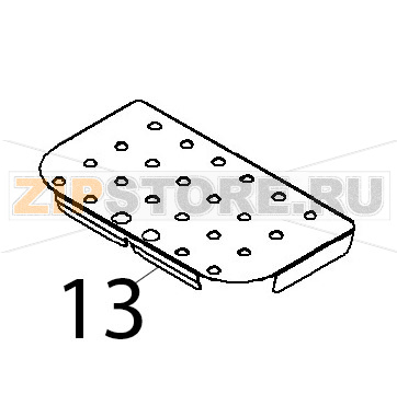 False bottom ass. y Angelo Po 091CP1E False bottom ass. y Angelo Po 091CP1EЗапчасть на деталировке под номером: 13