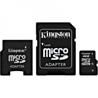 Карта памяти 4 Гб, class 4 Kingston SDC4-4GB-2ADP