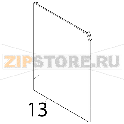 Left panel Silanos N700 PS Left panel Silanos N700 PSЗапчасть на деталировке под номером: 13
