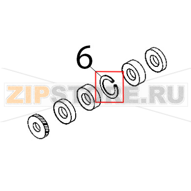 Кольцо стопорное ø 47мм Fimar 12/TS Кольцо стопорное ø 47 Fimar 12/TSЗапчасть на деталировке под номером: 6