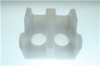SUPPORTO DOPPIO BIANCO IN PLASTICA