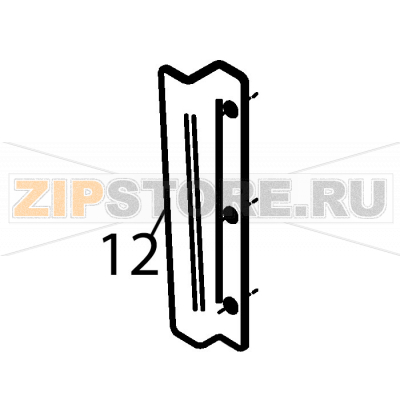 Front filter guide Fagor FI-80 Front filter guide Fagor FI-80Запчасть на деталировке под номером: 12Название запчасти Fagor на английском языке: Front filter guide FI-80.