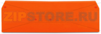 End and intermediate plate; 2.5 mm thick; orange Wago 280-315