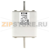 Предохранитель, 800 A, AC 1250 В, 100 кА, size 3, 76x90x139 мм, aR, DIN, IEC Eaton FUSE 800A 12