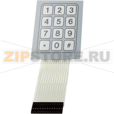 Клавиатура пленочная 1x12 TRU Components SU709948 