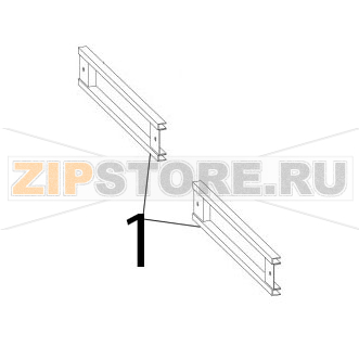 Telaio ferma vetro Zanolli Citizen PW 9+9/MC Telaio ferma vetro Zanolli Citizen PW 9+9/MCЗапчасть на деталировке под номером: 1
