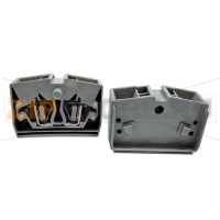 Мини-клемма проходная, пружинная, 4 контакта, серая CHIKU RST 2,5MT-MID