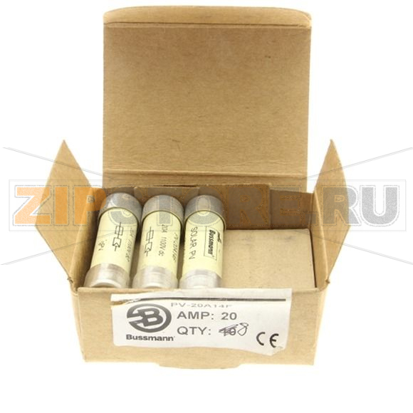 Предохранитель, 20 A, DC 1100 В, 30 кА, IEC 60269-6 type A, 14x51 мм, gPV, IEC Eaton 20AMP 1100V 