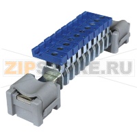 Клемма соединительная L/N/PE, синяя CHIKU RAKG 4 BU