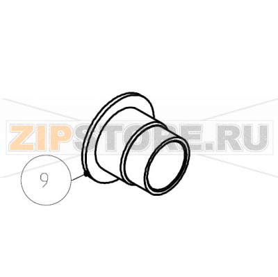 Bocchettone troppo pieno 1&quot;1/4 ribassato Imesa LM 23                                 Bocchettone troppo pieno 1"1/4 ribassato Imesa LM 23Запчасть на сборочном чертеже под номером: 9Название запчасти на итальянском языке: Bocchettone troppo pieno 1"1/4 ribassato Imesa LM 23