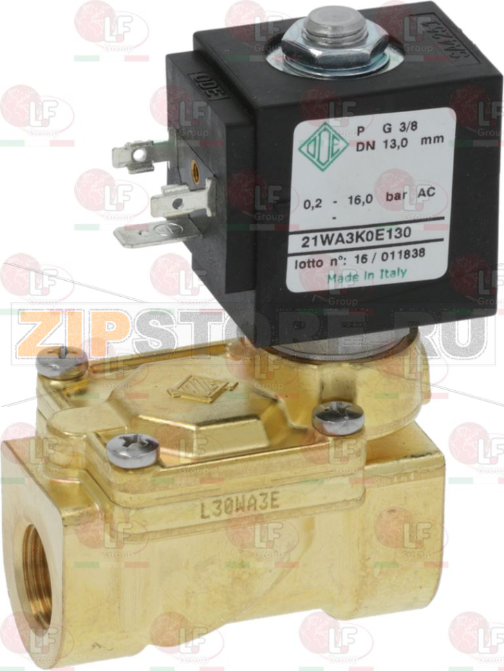ЭЛЕКТРОМАГНИТНЫЙ КЛАПАН ODE Ø 3/8"FF 230 В 