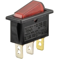 Переключатель клавишный 250 В/AC, 10 А, 1 x выкл/вкл TRU Components TC-R13-70B-01