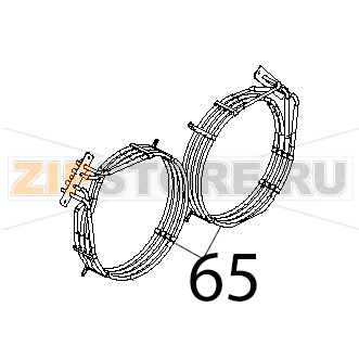 Res. circolare 3200 and 1050 W, 230 V, D=230, z.f. incoloy Unox XB 403 Res. circolare 3200 and 1050 W, 230 V, D=230, z.f. incoloy Unox XB 403Запчасть на деталировке под номером: 65