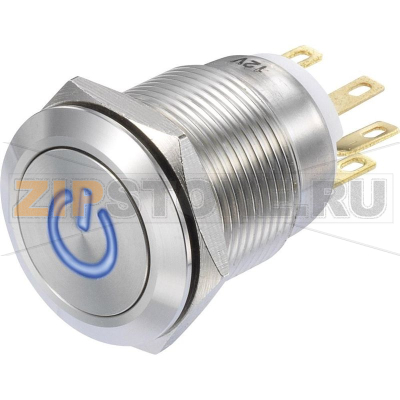 Кнопка 250 В/AC, 3 А, 1 x вкл/вкл, без фиксации, IP65, 1 шт TRU Components LAS1-GQF-11/B/12V 
