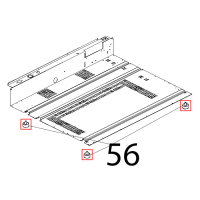 Piedino M10, D=35, H=20, nero opaco Unox XB 403G