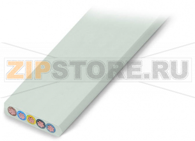 Плоский кабель; 5G 16 мм; PVC; 3L + N + PE; 0,6/1 кВ; 16,00 mm; светло-серые Wago 897-1651 